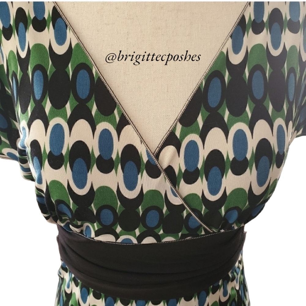 Max Studio Blue Green Sleeveless V-Neck Top Size X-small - Picture 5 of 8